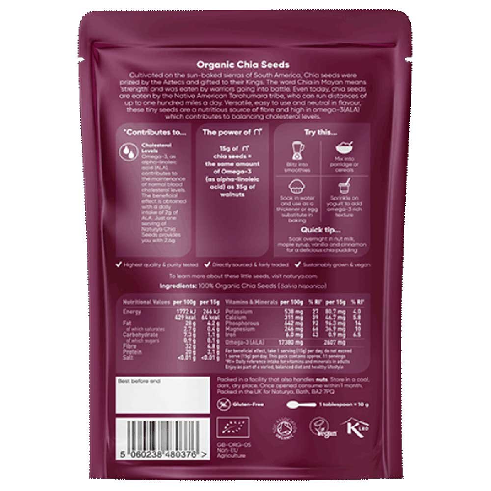 Organic Chia Seeds Naturya 300g
