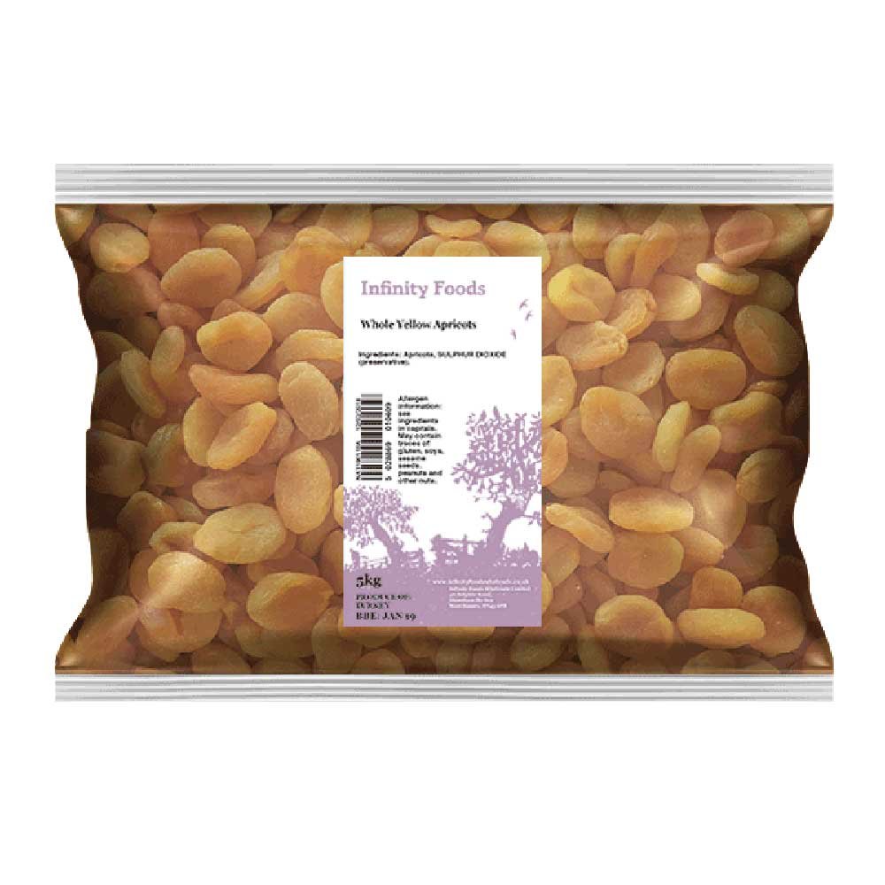 Apricots Whole Yellow - SO2 Infinity Foods 5kg Apricots Whole Yellow - SO2 Infinity Foods 5kg