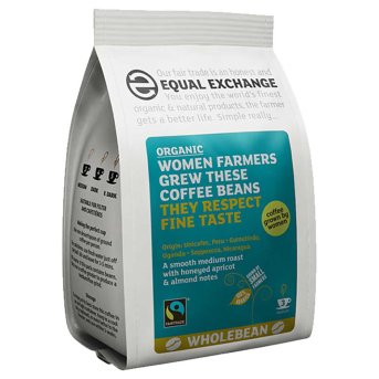 Organic Coffee Beans - Women grown - 3 Equal Exchange 200g Organic Coffee Beans - Women grown - 3 Equal Exchange 200g