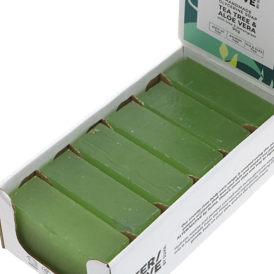 Tea Tree & Aloe Glycerine Soap Alter-Native by Suma 90g