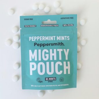 Pouch Peppermint Dental Mints - 85 mints Peppersmith 50g