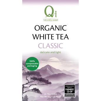 Organic White Tea Bags Qi 6x25bags Organic White Tea Bags Qi 6x25bags