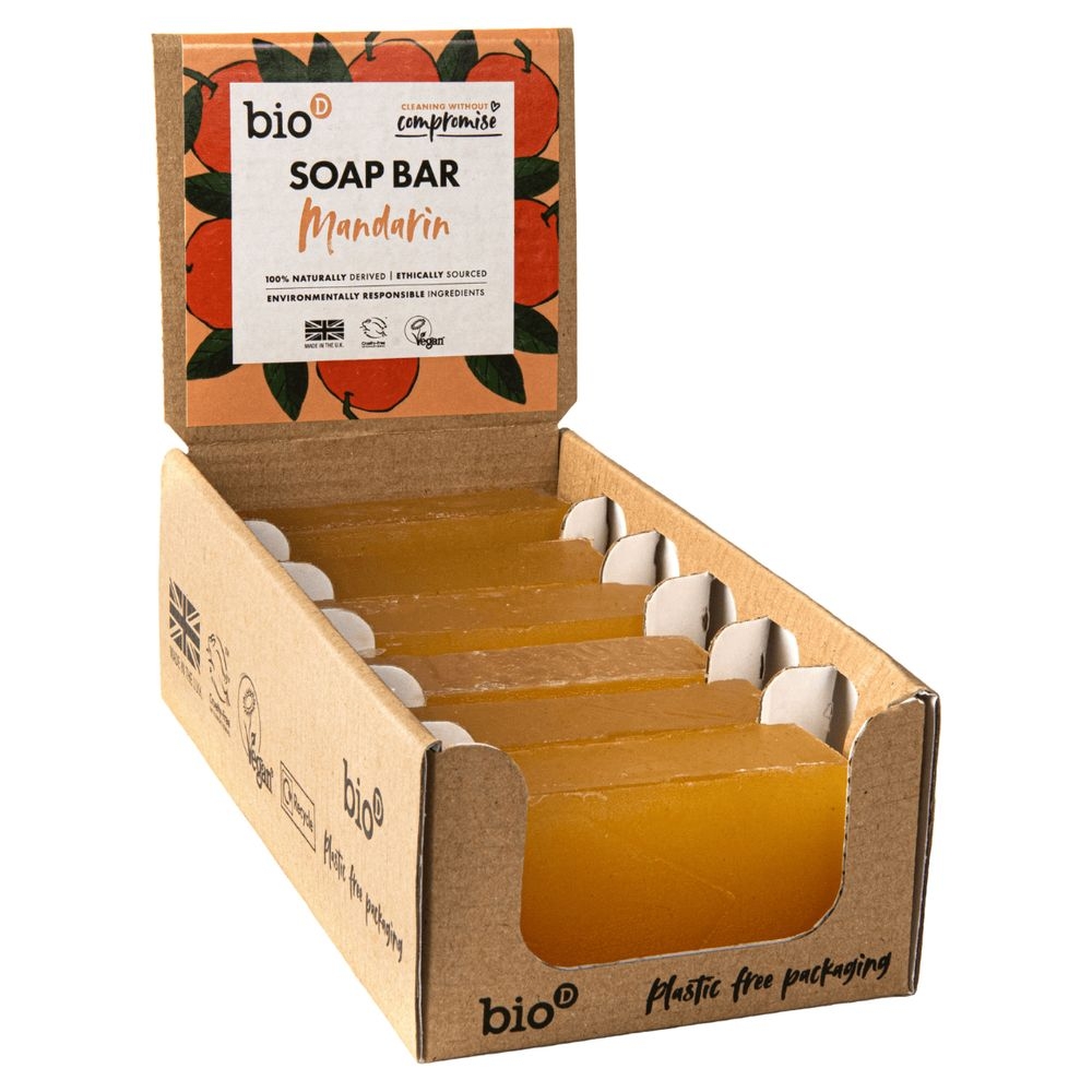 Mandarin Naked Soap Bar Bio-D 6x90g Mandarin Naked Soap Bar Bio-D 6x90g