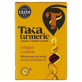 Organic Ginger Lemon Turmeric Tea Bags Taka Turmeric 4x15bags Organic Ginger Lemon Turmeric Tea Bags Taka Turmeric 4x15bags