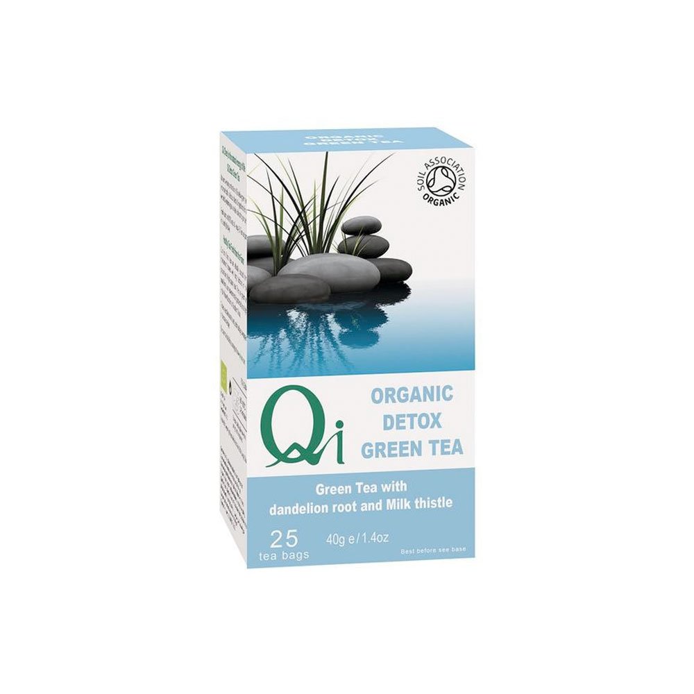 Organic Green Tea Bags Detox Qi 25bgs