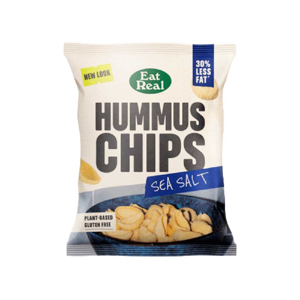 Sea Salt Hummus Chips Eat Real 45g Sea Salt Hummus Chips Eat Real 45g