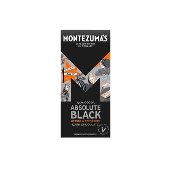 Absolute Black with Orange & Cocoa Nibs - 100% Montezuma 90g