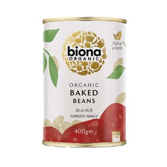 Organic Baked Beans in tins Biona 400g