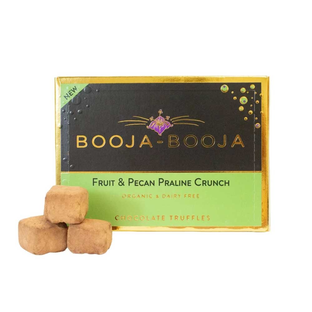 Organic Fruit and Pecan Praline Crunch - 8 truffles Booja Booja 8x92g Organic Fruit and Pecan Praline Crunch - 8 truffles Booja Booja 8x92g