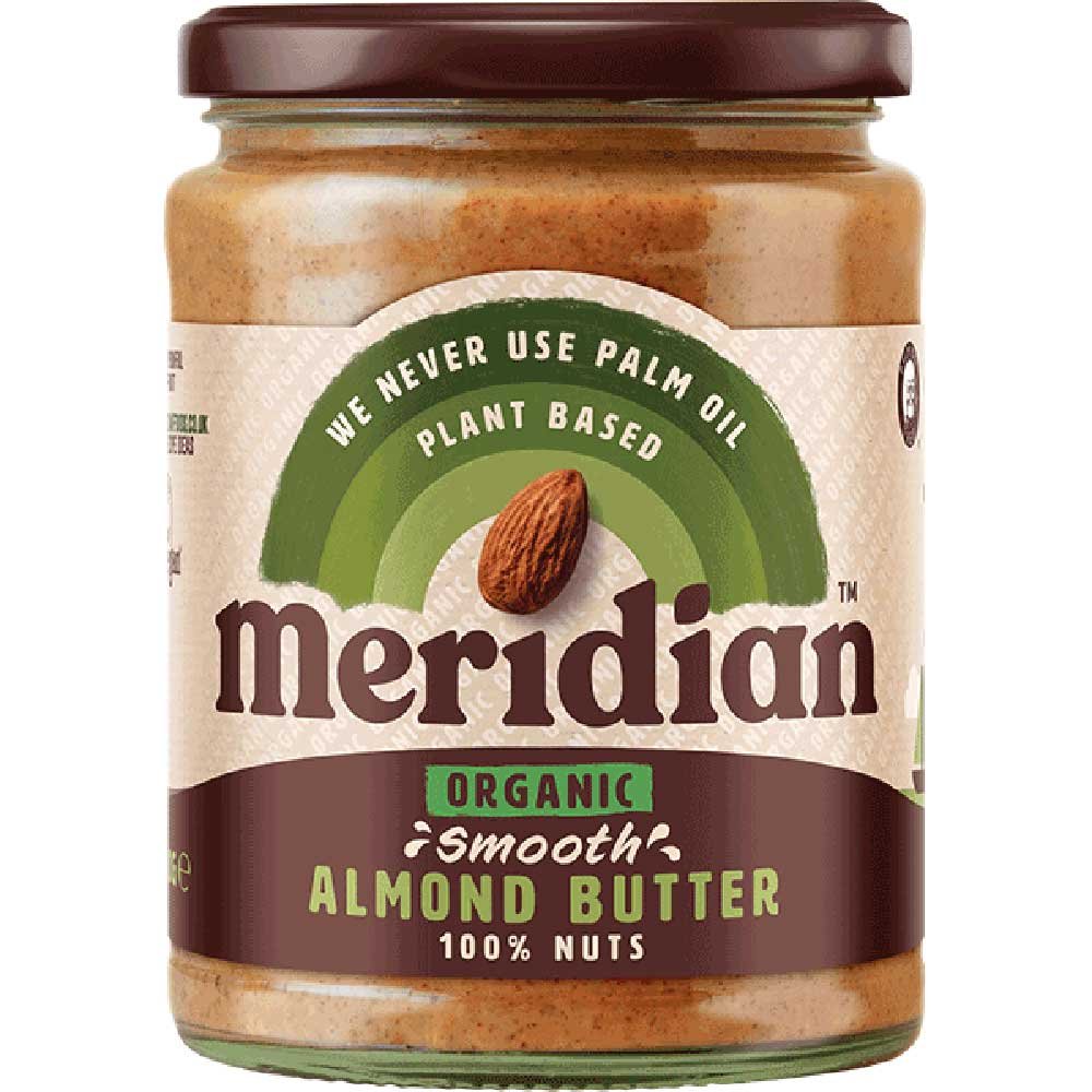 Organic Smooth Almond Butter 100% Meridian 470g Organic Smooth Almond Butter 100% Meridian 470g