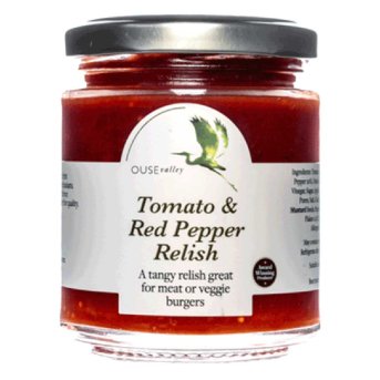 Tomato & Red Pepper Relish Ouse Valley 200g Tomato & Red Pepper Relish Ouse Valley 200g
