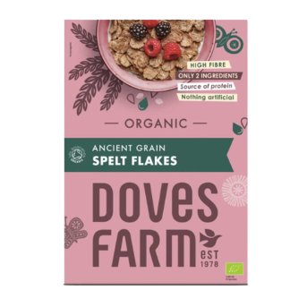 Organic Ancient Grain Spelt Flakes Doves Farm 375g