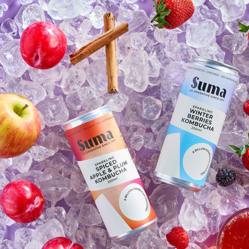 Organic Apple Plum & Cinnamon Kombucha Suma 250ml