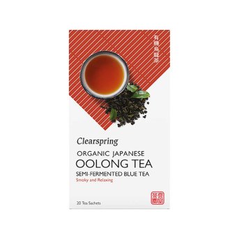 Organic Oolong Semi-Fermented Blue Tea Bags Clearspring 20bg Organic Oolong Semi-Fermented Blue Tea Bags Clearspring 20bg