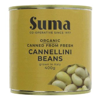 Organic Cannellini Beans Fresh Suma 400g
