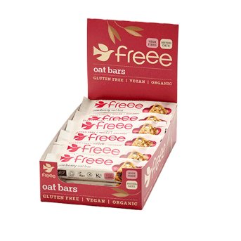 Organic Cranberry Oat Bars Freee from Doves Farm 35g