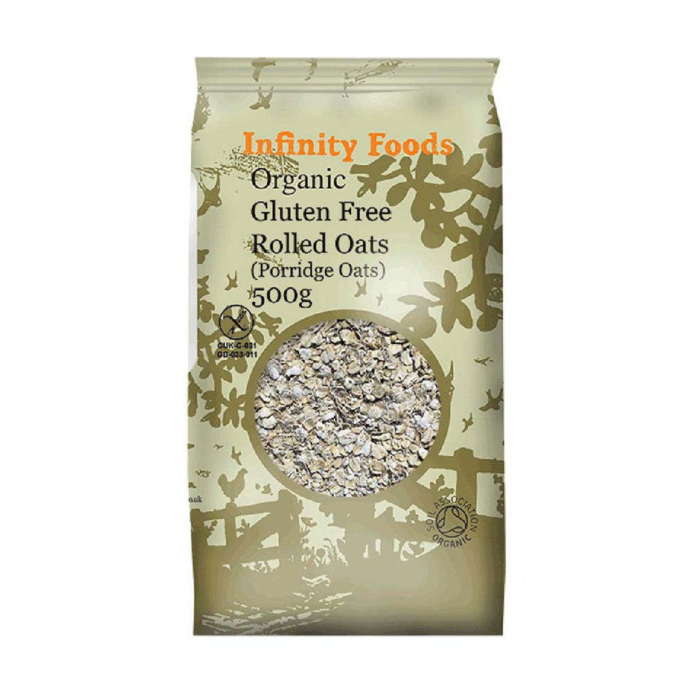 Organic Gluten-free Rolled Oatflakes (Porridge Oats) Infinit