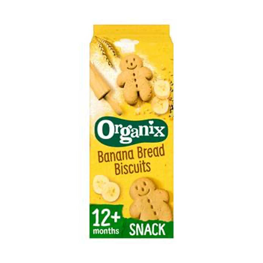 Organic Banana Bread Biscuits Organix 6x135g