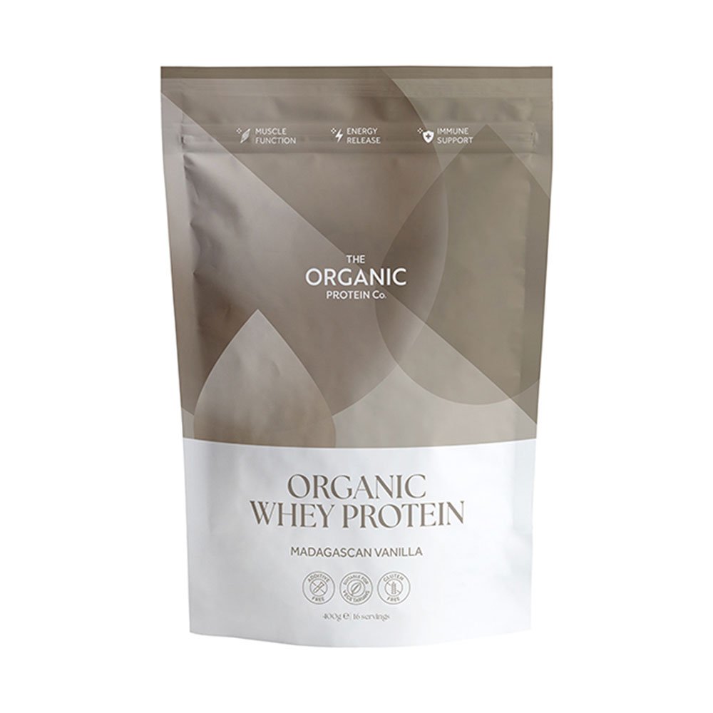 Organic Madagascan Vanilla Organic Whey Protein The Organic Protein Co. 1x400g
