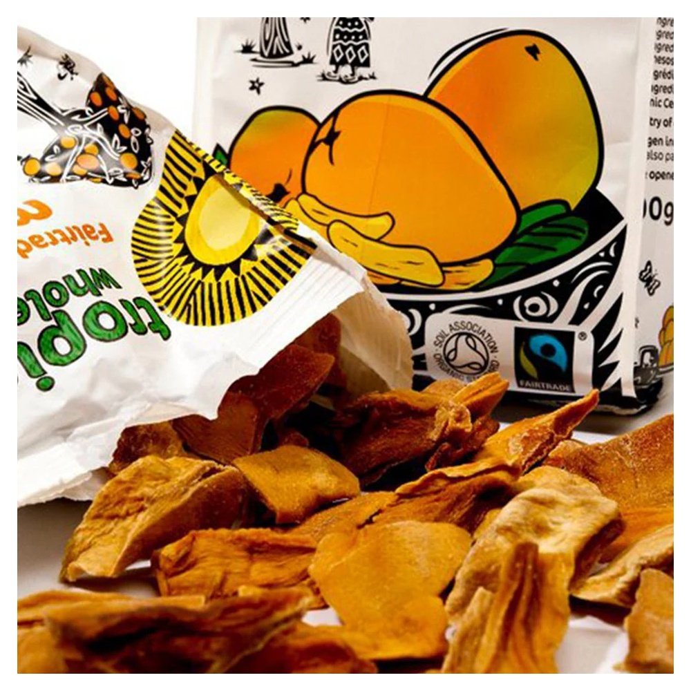 Organic Sun-Dried Mango Tropical Wholefoods 6x100g Organic Sun-Dried Mango Tropical Wholefoods 6x100g