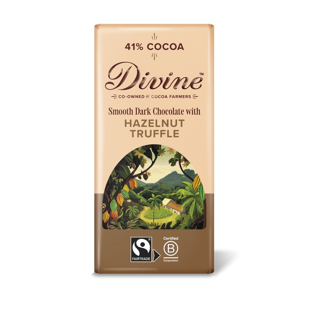 Dark Smooth Hazelnut Chocolate Divine 15x90g Dark Smooth Hazelnut Chocolate Divine 15x90g
