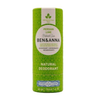 Organic Persian Lime Deodorant - paper tube Ben & Anna 40g