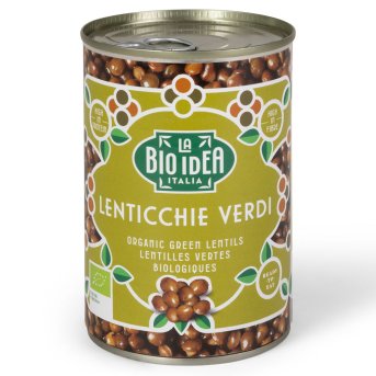 Organic Green Dupuis Lentils La Bio-Idea 6x400g Organic Green Dupuis Lentils La Bio-Idea 6x400g