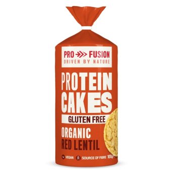 Organic Protein Cakes - red lentil Profusion 12x100g Organic Protein Cakes - red lentil Profusion 12x100g