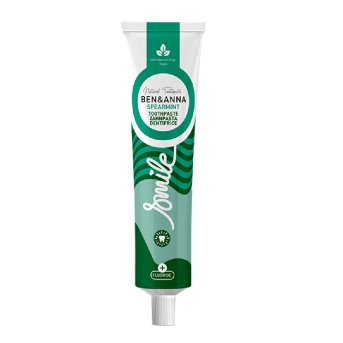 Organic Spearmint Toothpaste Fluoride - tube Ben & Anna 75ml