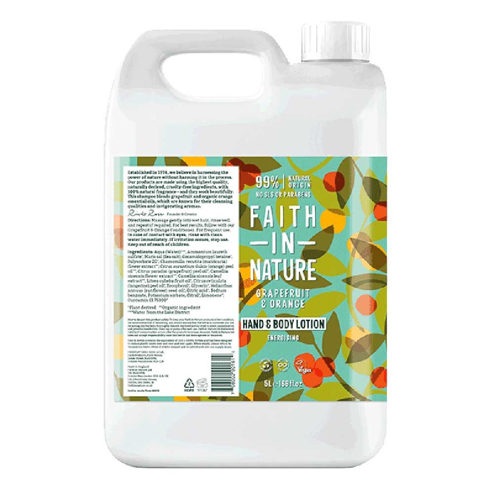 Bulk Grapefruit & Orange Hand & Body Lotion Faith in Nature Bulk Grapefruit & Orange Hand & Body Lotion Faith in Nature