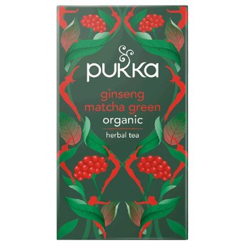 Organic Ginseng Matcha Green Pukka 20bgs