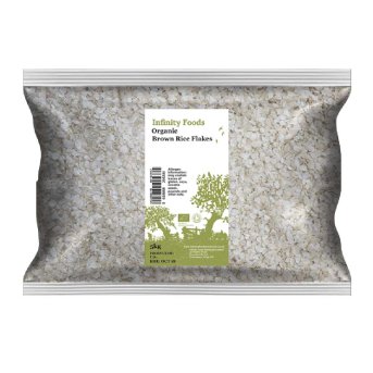 Organic Brown Rice Flakes Infinity Foods 5kg Organic Brown Rice Flakes Infinity Foods 5kg