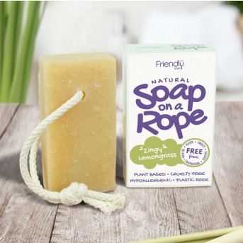 Lemongrass Soap on a Rope Friendly Soap 6x125g Lemongrass Soap on a Rope Friendly Soap 6x125g