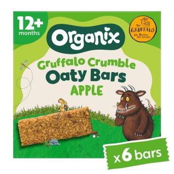 Organic Gruffalo Crumble - Apple Soft Oaty Bars Organix 6x6x23g Organic Gruffalo Crumble - Apple Soft Oaty Bars Organix 6x6x23g