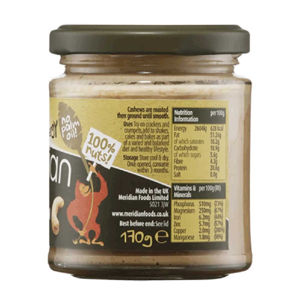 Smooth Cashew Butter Meridian 170g