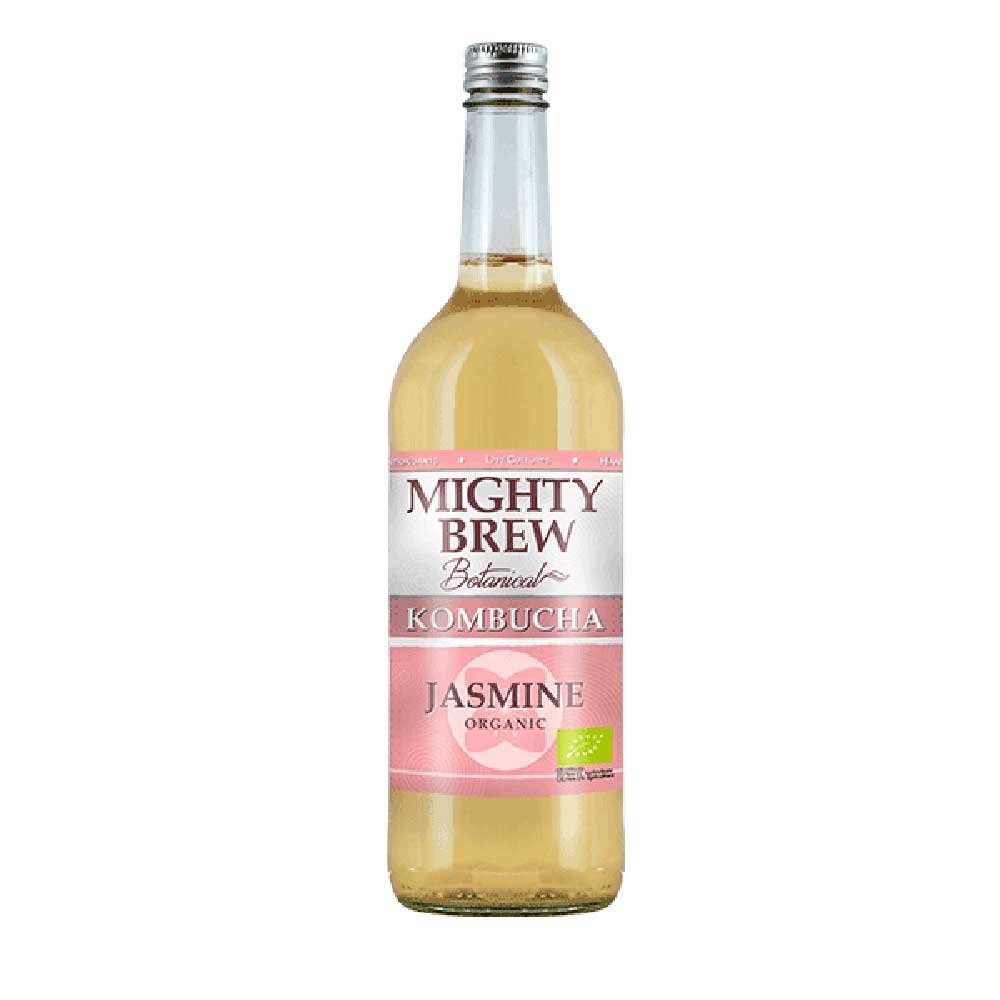 Organic Jasmine Kombucha - large Mighty Brew 750ml Organic Jasmine Kombucha - large Mighty Brew 750ml