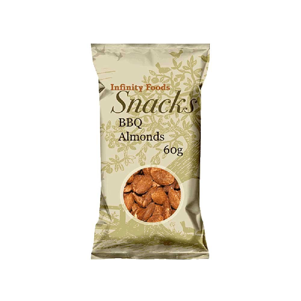 BBQ Almonds Infinity Foods 60g BBQ Almonds Infinity Foods 60g
