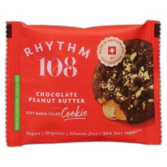 Organic Chocolate Peanut Butter Soft Baked Cookie Rhythm 108 12x50g