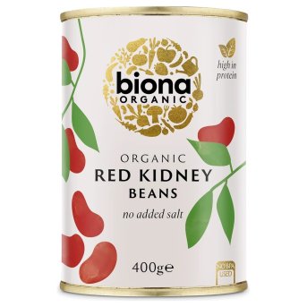 Organic Red Kidney Beans in tins Biona 6x400g Organic Red Kidney Beans in tins Biona 6x400g