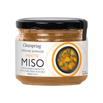 Organic White Miso - unpasteurised - jar Clearspring 270g Organic White Miso - unpasteurised - jar Clearspring 270g