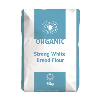 Organic Traditional Strong White Bread Flour Doves Farm 25kg