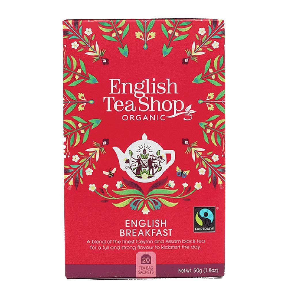 Organic English Breakfast Tea Bags - FT English Tea Shop 20b