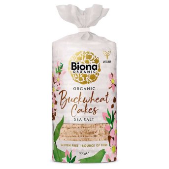 Organic Buckwheat Cakes with salt Biona 12x100g Organic Buckwheat Cakes with salt Biona 12x100g