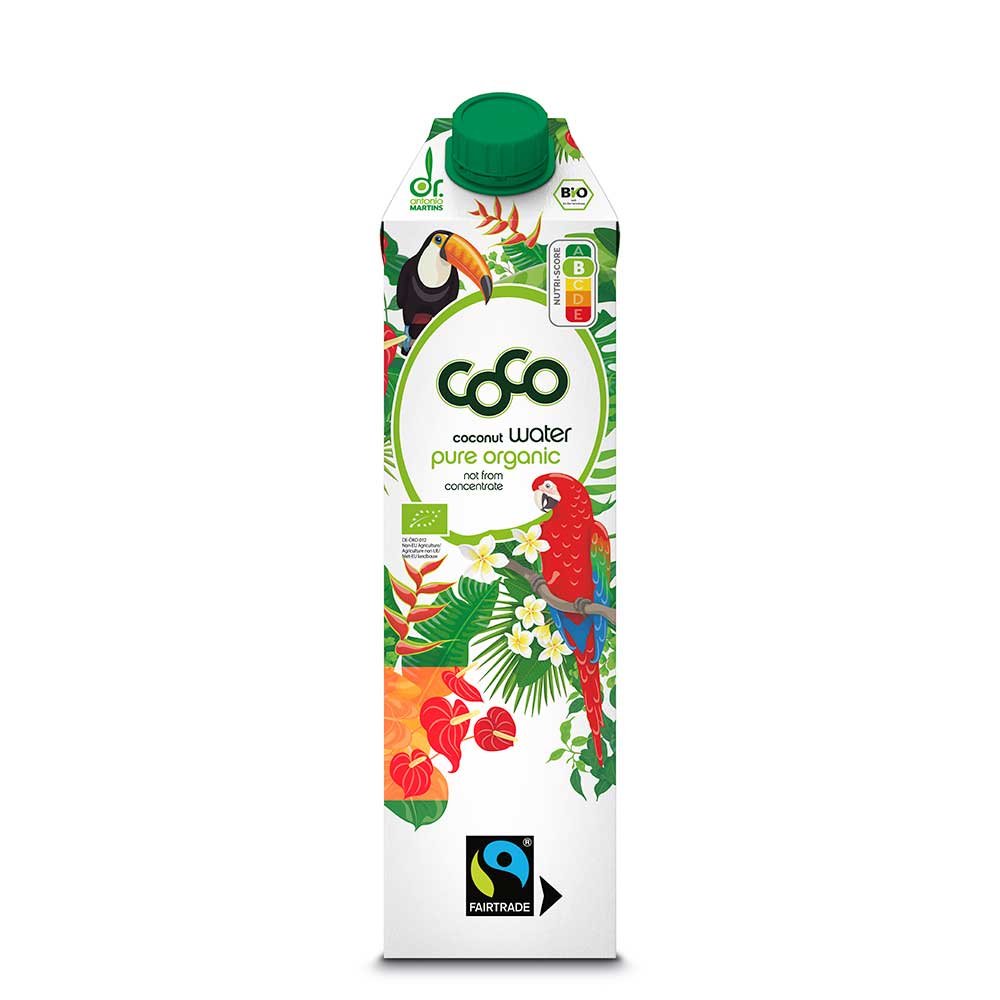 Organic Pure Coco Juice - 1 litre Dr Martins 1l