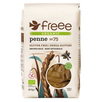 Organic Brown Rice Penne Freee from Doves Farm 8x400g Organic Brown Rice Penne Freee from Doves Farm 8x400g