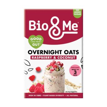 Raspberry & Coconut Overnight Oats Bio & Me 5x350g Raspberry & Coconut Overnight Oats Bio & Me 5x350g