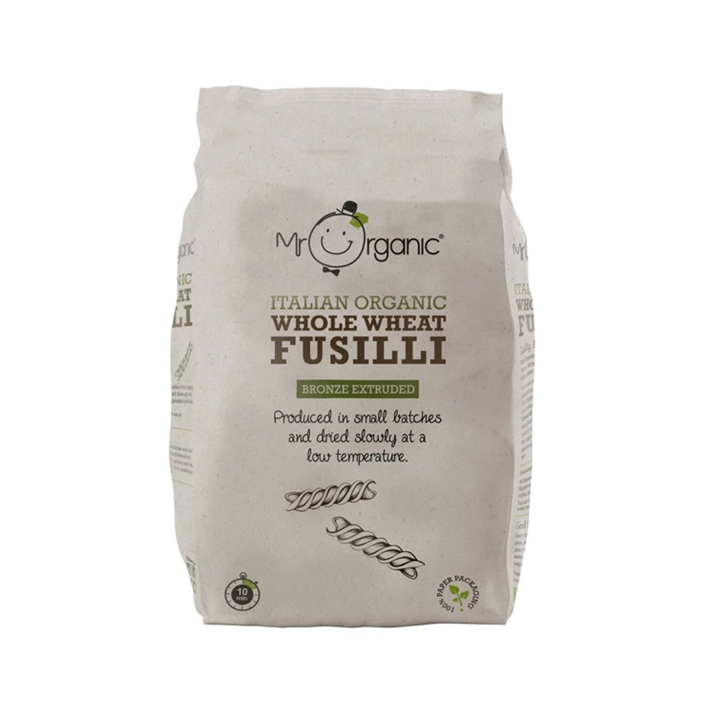 Organic Whole Wheat Fusilli Mr Organic 12x500g