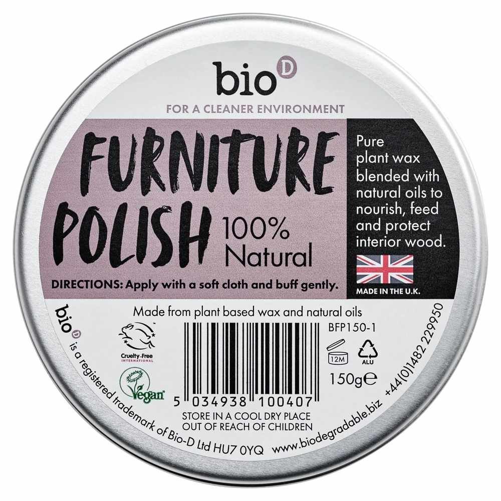 Furniture Polish - Tin Bio-D 6x150g Furniture Polish - Tin Bio-D 6x150g