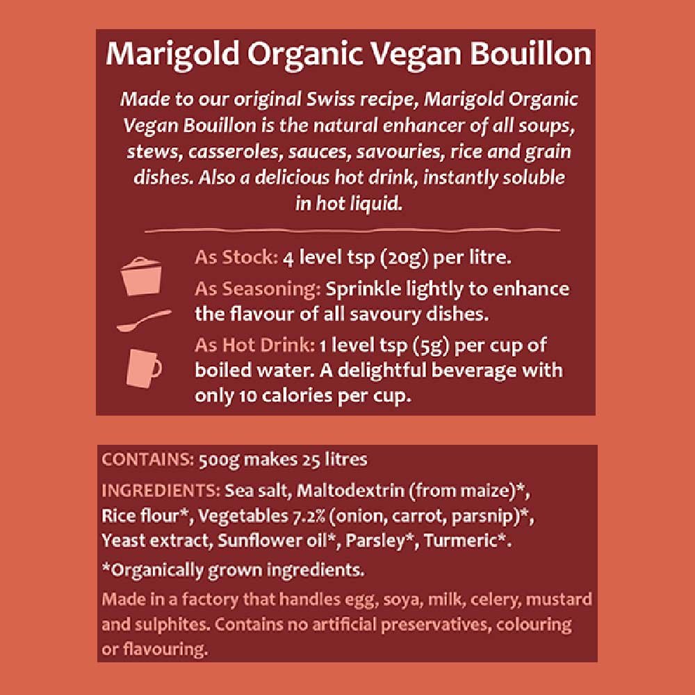 Organic Vegetable Bouillon Marigold 500g