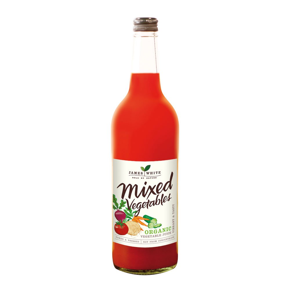 Organic Mixed Vegetables Juice James White 750ml